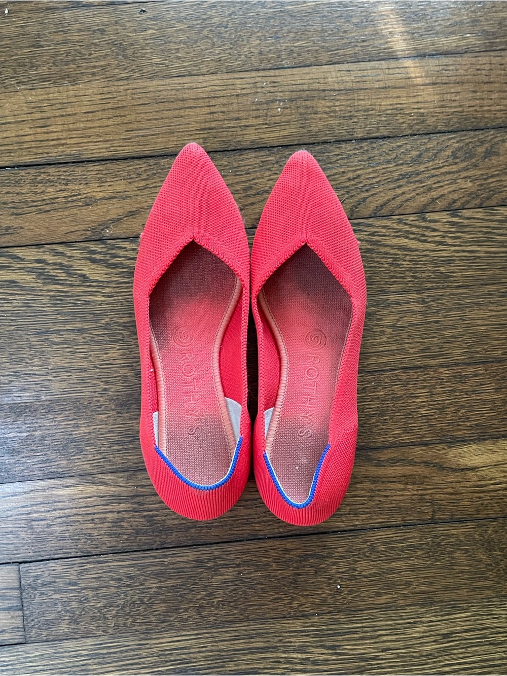 Bright Red Pointed Toe Rothy's